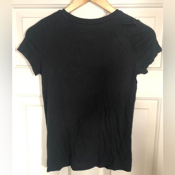 Art Class Girls Middle Twist Black Short Sleeved Shirt Size Large - Picture 4 of 4